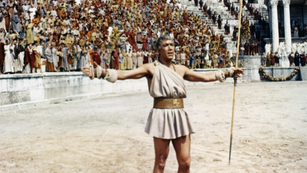 Barabbas face à la foule dans l'arène