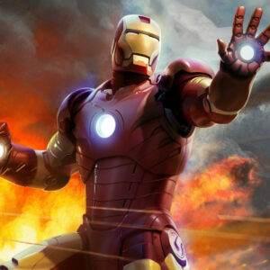 iron man en plein combat
