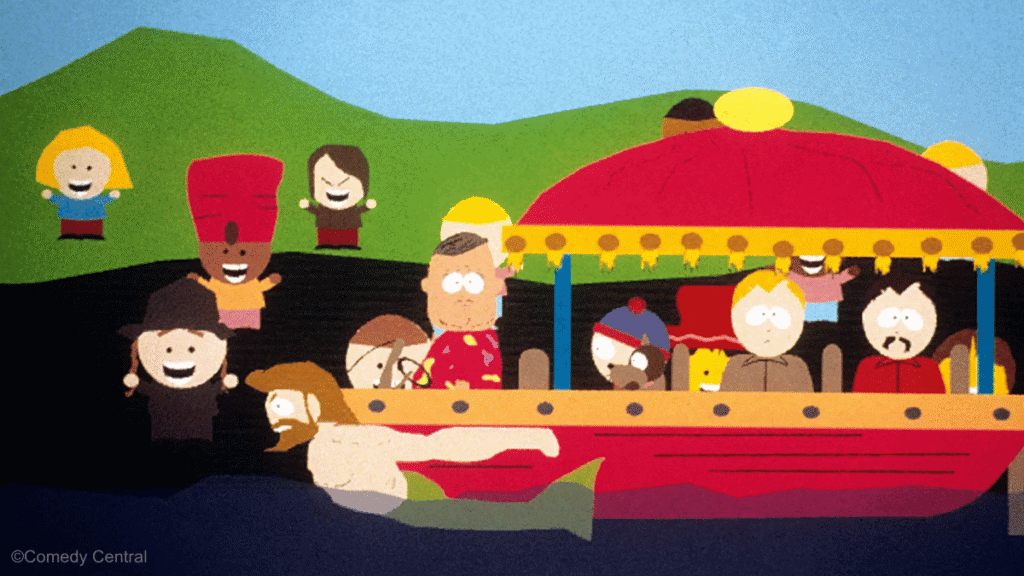 le bateau du premier épisode de south park