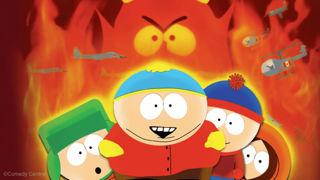 affiche du film south-park bigger longer uncut