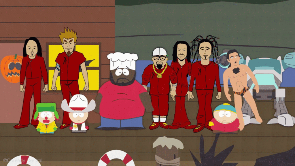 les personnages de l'épisode 10 saison 3 de south park