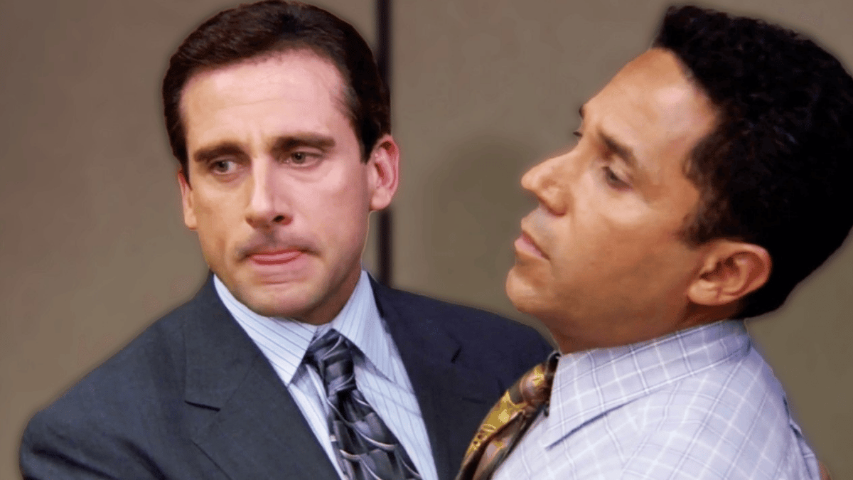 Michael Scott prouvant qu'il n'est pas homophobe