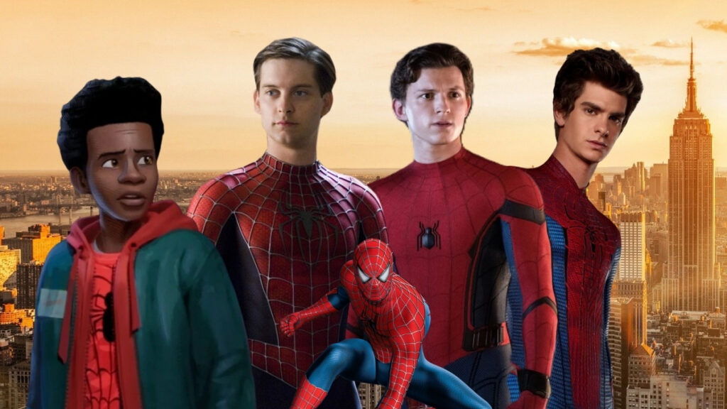 Miles Morales et les Spider-Man de Tobey, Tom et Andrew